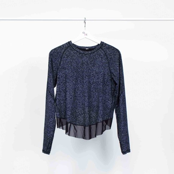 Lululemon Black Dot Pattern Top with Crossback and